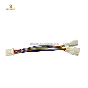 Lesun 사용자 정의 차량 디스크 1/2 변환 케이블 조립 상자 케이블 도요타 와이어 하네스 자동차 자동차 배선 하네스 - Product Image 2