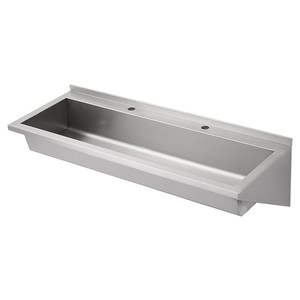 Évier mural long en acier inoxydable 304, lavabo commercial multi-utilisateurs pour cantine scolaire, hôpital, projet d'usine - Product Image 2