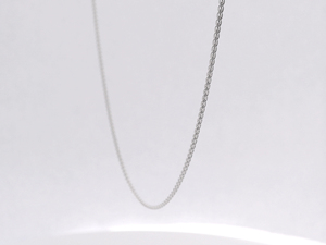 Graceful Unisex Minimalist Basket Mold White Pt950 Floral <b>Frame</b> Link Chains Necklace for Bridal Gift Occasions - Product Image 2