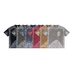 Camiseta Personalizada S25105 para Hombre, Lavado Ácido, Impresión Digital, Estilo Urbano, Hip Hop, 100% Algodón, Logotipo Personalizable, Talla Grande, Vintage, Ecológica - Product Image 4