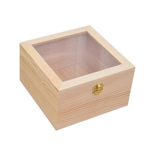 Wooden Storage <b>Box</b> With Acrylic Lid 10x10x6cm Jewelry Organizer Display Case <b>Small</b> <b>Box</b> For Insect Specimen - Product Image 5
