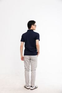 เสื้อโปโลผ้าโพลีเอสเตอร์แบบรัดกล้ามเนื้อ - Product Image 2