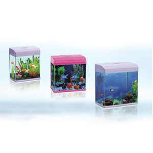 Nieuw Binnen Hd Glas Kleine Tank Mode Huishouden Led Vis Tan En Aquaria - Product Image 2