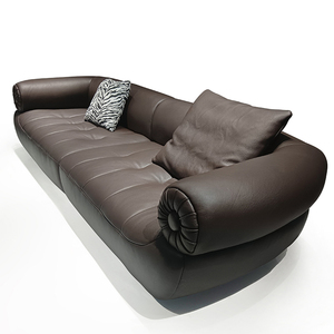 Canapés modernes et minimalistes en cuir de vache véritable Canapés de salon modernes et minimalistes en cuir pour les grands et les petits ménages - Product Image 3