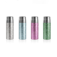 Bouteille isotherme de voyage de luxe 700 ml en titane pur, avec infuseur à thé, maintien au froid 24h et au chaud 12h, motif floral martelé, support OEM/ODM complet, personnalisation du logo