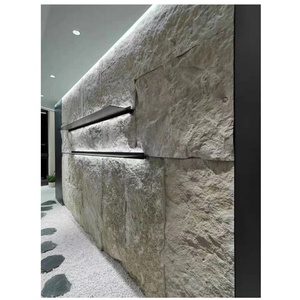 Personnalisez diverses dalles murales en pierre calcaire naturelle, <span class=keywords><strong>travertin</strong></span> blanc crème pour les encadrements de portes et les motifs de murs de fond. - Product Image 1