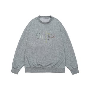 男式图案印花棉质圆领 T 恤运动衫长袖休闲大码宽松版型落肩 6XL 7XL - Product Image 2