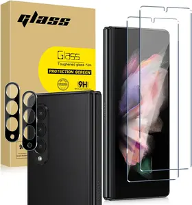 Прозрачная защитная пленка для экрана с защитой от царапин, 0,33 мм, 9H, 2.5D HD, закаленное стекло для Samsung Galaxy Z Fold 4, Защитная пленка для экрана