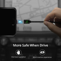 Kabel Data magnetik awet 3 in 1 3.0A dengan jaket kulit 1M harga pabrik kabel Data pengisian cepat