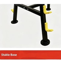 Support de rangement pour haltères en acier commercial - Support de rangement réglable et durable pour haltères pour la musculation en salle de sport