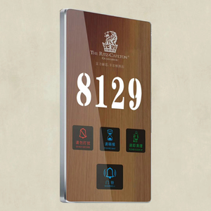 Numeri di Stanza per Hotel Personalizzati Creativi 3D LED Plug-In Strisce Luminose per Numeri Civici in Acciaio Inox IPX3 Impermeabili Multicolore - Product Image 1