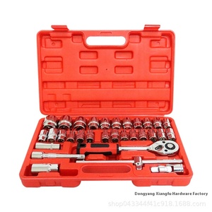 Juego de Herramientas Combinadas de 32 Piezas, Cromadas, de Grado Industrial, OEM, Personalizables, para Reparación de Automóviles, con Llave de Trinquete Grande de 1/2, Marca ODM - Product Image 4