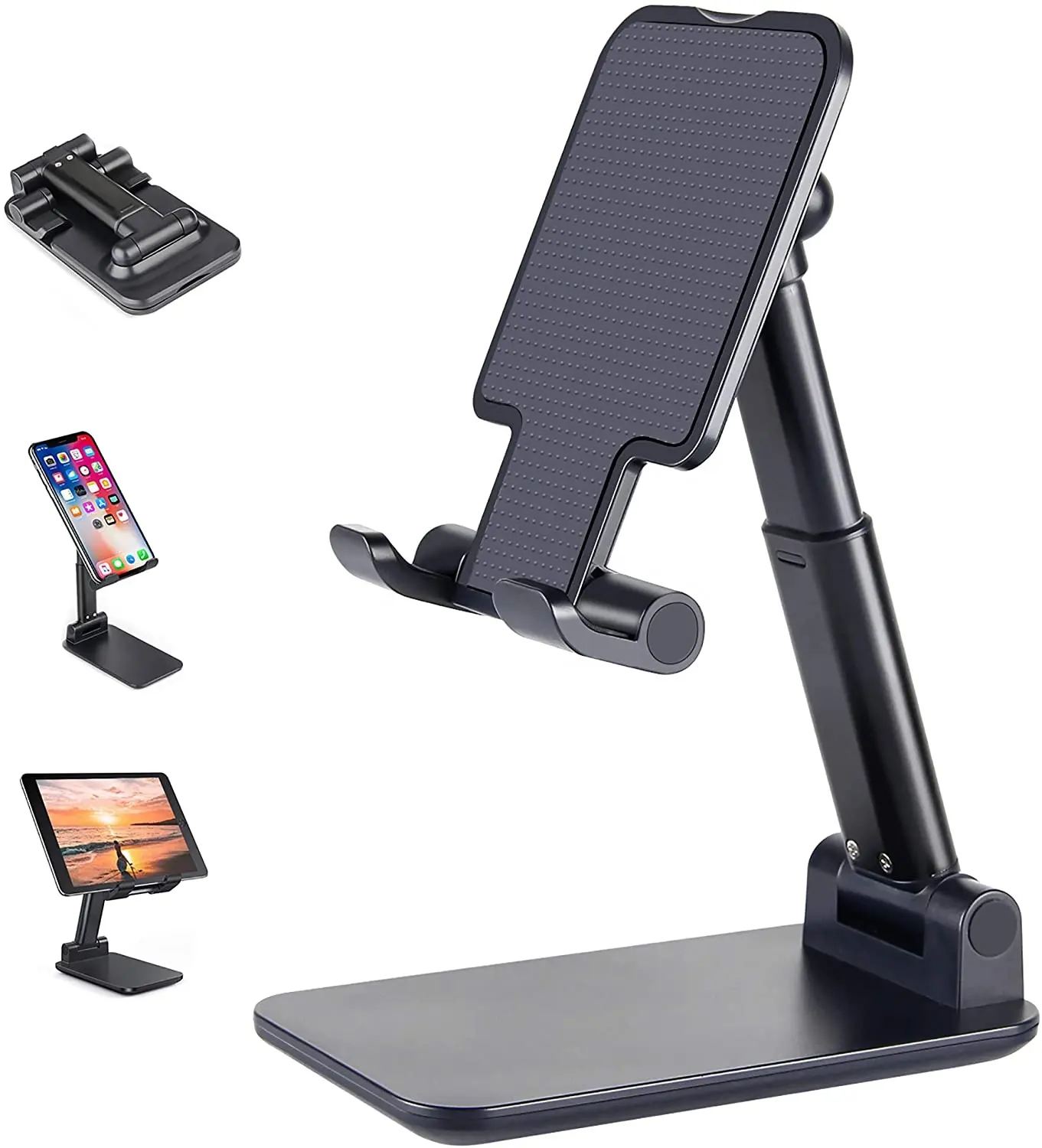 Cell Phone Stand Mini Mobile Phone Holder Angle Height Adjustable for Desk Foldable for All Mobile Phone/iPad/Kindle/Tablet