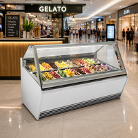Prosky — présentoir à glace de 24 plaques, pour vitrine de desserts, gel ato
