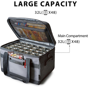 Bolsa de Picnic Plegable en Oferta, Mochila Nevera Aislada de Gran Capacidad para 48/60 Latas, Ideal para Pesca, Campamento y Eventos de Equipo - Product Image 6