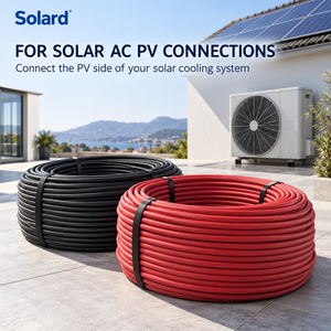 Câble solaire photovoltaïque DC Solard 4mm² rouge et noir, fil monoconducteur pour climatiseur solaire et connexions de panneaux photovoltaïques - Product Image 3
