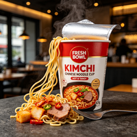 200g Spicy Kimchi Flavor Instant Ramen Noodles Korean Style Bulk Pack Halal 3 Min Cook B2B