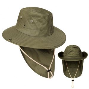 Sombrero Deportivo de Pesca con Ala Ancha de Nailon, Protección UV, Ajustable, Unisex, con Solapa para Cara y Cuello, para Primavera/Verano, Trabajo en el Jardín - Product Image 6