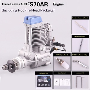 Avion à moteur à essence à aile fixe, modèle d'avion à moteur à méthanol 70 cm³ à quatre temps, classe 70, en métal ASP Trifold FS70AR - Product Image 6