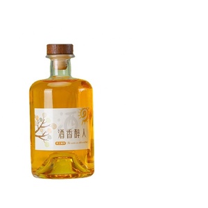 Botella de cristal vacía con forma personalizada para licor de montaña, botella de vidrio de 100ml, 200ml, 375ml, 500ml y 750ml - Product Image 6