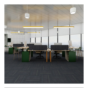 Tappeto in PVC commerciale sostituibile 25*100cm soluzione <span class=keywords><strong>Texture</strong></span> tinto in polipropilene tappeto per ufficio piastrelle per sala riunioni per ufficio - Product Image 6