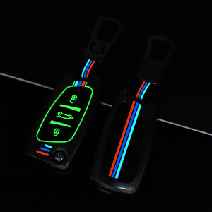 Étui de protection pour clé de voiture en alliage de zinc et gel de silice pour <span class=keywords><strong>Peugeot</strong></span> DS Citroën Versailles C5X Sega FT Porte-clés Porte-clés Sac - Product Image 3