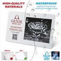 Nouvelles cartes plastiques NFC blanches vierges en PVC PETG avec puce, finition mate, impression personnalisée, 13,56 MHz ISO 14443 CR80