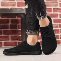 Barfußschuhe Business Herren Damen Zero Drop Breiter Zehenbereich Synthetisches Wildleder für Business Casual Freitage Bürokleidung