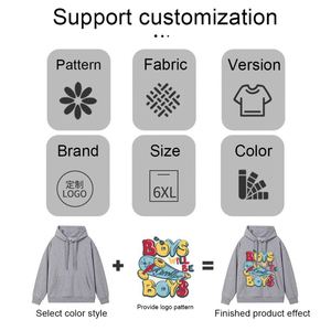 Sweat-shirts personnalisés avec logo 380 GSM, sweats à capuche personnalisés, sweat-shirts de sport d'extérieur, survêtements de haute qualité, sweats à capuche épais pour impression - Product Image 4