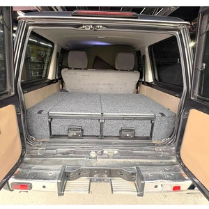 Kits de tiroirs doubles VRD4X4 LC71 LC76 LC78 pour camping avec glissière, tiroirs 4x4 disponibles avec cuisine - Product Image 1