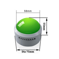 Bouton sonore enregistrable, bouton parlant avec lumière LED, lecteur de message audio personnalisé, cadeau personnalisé, outil facile à utiliser