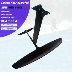 JFS Hot Selling PNG 1150 Carbon Fiber Aluminum Hydrofoil Surfboard-Black 1 Year Warranty for Ocean Waters PNG 1150 Foil Board Hy - Product Image 1