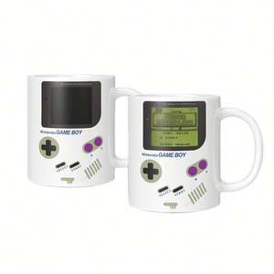 Mug en céramique thermochromique personnalisé en acier inoxydable, design rétro gaming années <span class=keywords><strong>90</strong></span>, changeant de couleur, 450 ml, cadeau écologique pour - Product Image 1