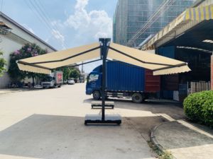 Tự động sang trọng Caravan Inflatable không thấm nước ngoài trời màn hình Sun <span class=keywords><strong>Shade</strong></span> Patio mái hiên đôi retra tốt nhất có thể thu vào mái hiên - Product Image 3