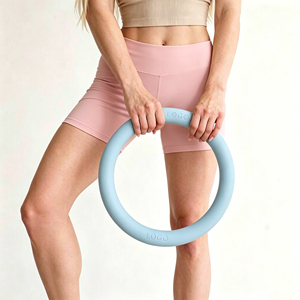 Anneau d'exercice en silicone bleu clair antidérapant pour l'entraînement de la taille et de l'abdomen, équipement de fitness pour femmes - Product Image 1