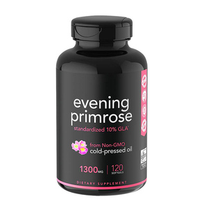Huile d'<span class=keywords><strong>onagre</strong></span> sous Label privé (1300mg), 120 Softgels liquides, pilules de chat <span class=keywords><strong>rose</strong></span>, amélioration de l'équilibre des glandes, pour femmes - Product Image 1