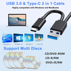 2025 AMZ RGB Usb 3,0 Puerto tipo C REPRODUCTOR <span class=keywords><strong>DE</strong></span> <span class=keywords><strong>DVD</strong></span>-ROM quemador escritor grabadora Unidad óptica UNIDAD <span class=keywords><strong>DE</strong></span> <span class=keywords><strong>Dvd</strong></span> para Wins10 ordenador portátil PC - Product Image 4