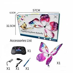 <span class=keywords><strong>Farfalla</strong></span> Volante Bionica Telecomandata di Alta Qualità con Ali LED Lampeggianti per Decorazioni Festive - Product Image 4