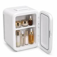 Mini-réfrigérateur portable 10L à compresseur, double usage pour la beauté, le maquillage, l'extérieur, la voiture et la maison, économe en énergie