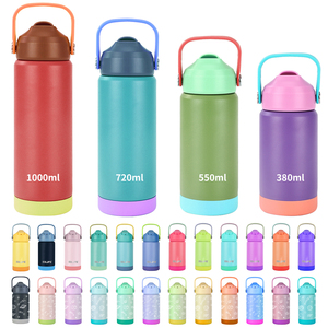 12oz Child Double Wall Stainless Steel Thermal <strong>Bottle</strong> Vacuum Insulated <strong>Toddlers</strong> 350ml Cartoon Kids <strong>Water</strong> <strong>Bottle</strong> With Straw - Product Image 1