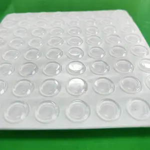 Paraurti per porte dell'armadio Premium cuscinetti in Silicone in gomma autoadesivi trasparenti antiurto