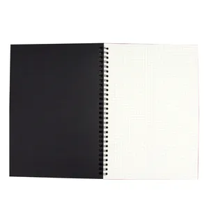 Notebook smart em plástico com senha de impressão digital, reutilizável, preto, diário clássico, 174 páginas, notebook com impressão digital