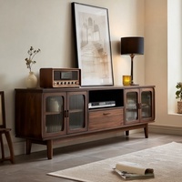 Meubles de Maison pour Appartement Ensembles de Salon Cheminée en Bois Moderne Meuble TV et Table Ensemble avec Tiroir