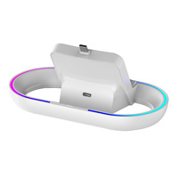 Station de charge PG-P5P02 pour console de jeu PS5 Portal avec support de chargeur lumineux RGB pour accessoires de jeu PS Portal
