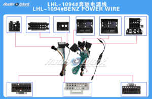 安卓2 Din车载收音机多媒体播放器通用配件电线适配器连接器奔驰线束插头电缆 - Product Image 2