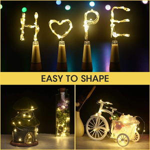 Chai Rượu Thủy Tinh Có Thể Sạc Lại Đèn <span class=keywords><strong>LED</strong></span> Nút Chai Đèn USB Fairy <span class=keywords><strong>String</strong></span> Topper Đèn Trong Nhà Trang Trí Tiệc Trong Nhà - Product Image 6