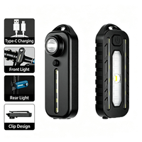 Lampe de travail LED multi-modes, rouge et bleue, avec clignotant d'avertissement, avec support pour la randonnée, la réparation automobile, l'éclairage d'urgence