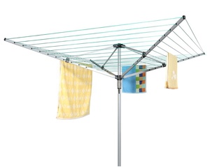 Séchoir rotatif en acier peint de 50m à 4 bras Séchoir à vêtements rétractable en forme de <span class=keywords><strong>parapluie</strong></span> - Product Image 2