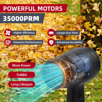 Déesse électrique sans fil pour Dewaltt 20V batterie sans brosse ventilateur Trubon à main Jet Leaf Air Blower Soffiatore