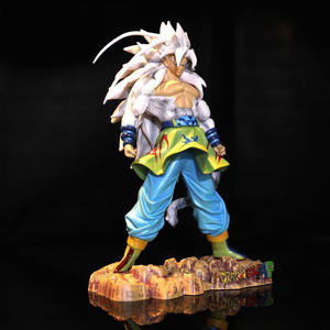 Statuetta di <span class=keywords><strong>Goku</strong></span> con Capelli Bianchi 24cm, Action Figure Super Saiyan in PVC, Serie Dragonball GK, Confezione Colorata, Vegeta - Product Image 4